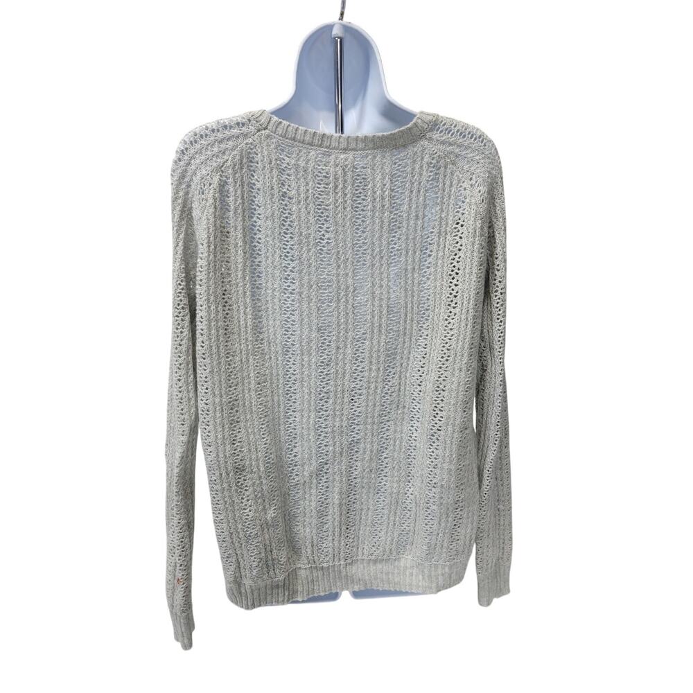 Aeropostale Womens S Pullover Knit Sweater Gray Oversized cover up long sleeve - Picture 3 of 3